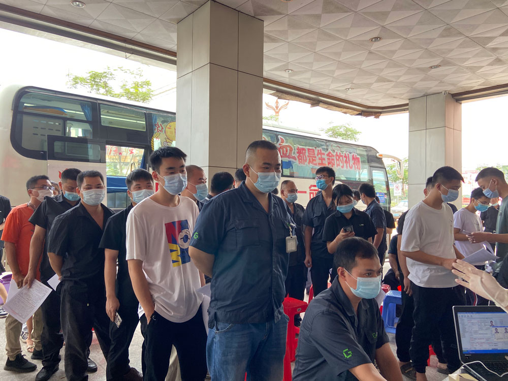 Blood donation in August