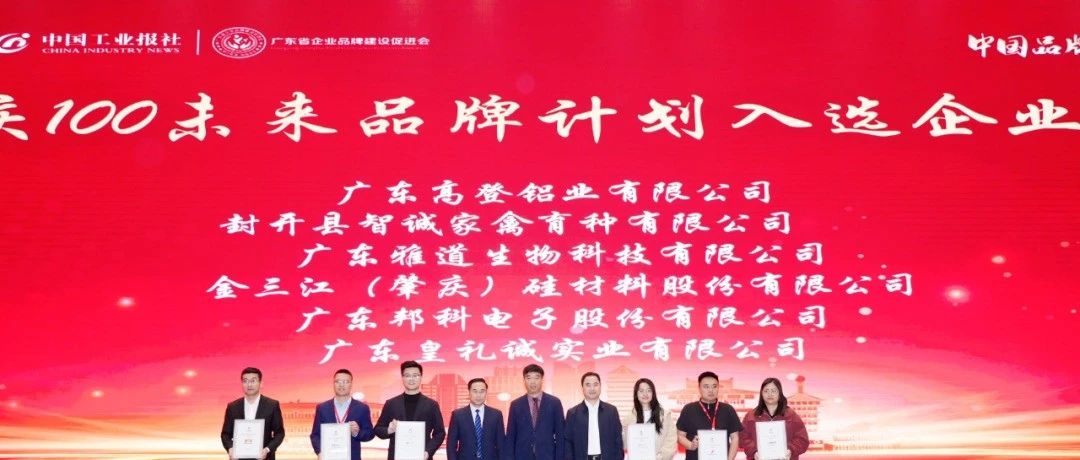 立民族志气?创世界名牌?|?mg冰球突破十大平台铝业入选肇庆?100?未来品牌计划榜单，位列第?20?位