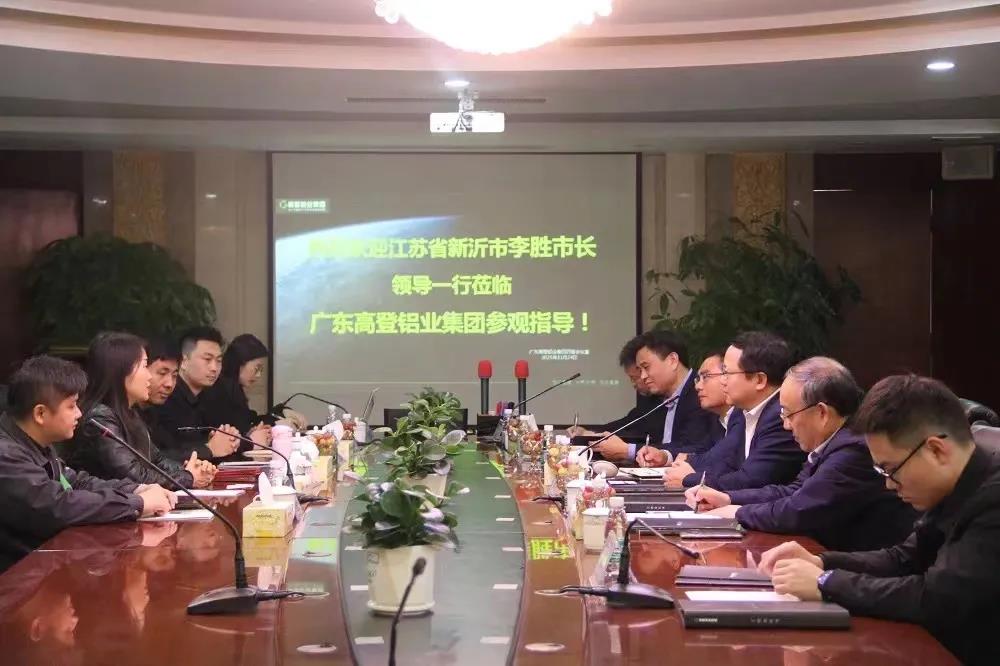 聚焦|江苏省新沂市市长李胜一行莅临mg冰球突破十大平台铝业现场调研